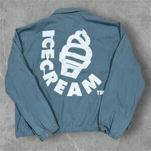 Billionaire Boys Club Ice Cream Soft Serve Zip Jacket Blue Size Medium Boxy